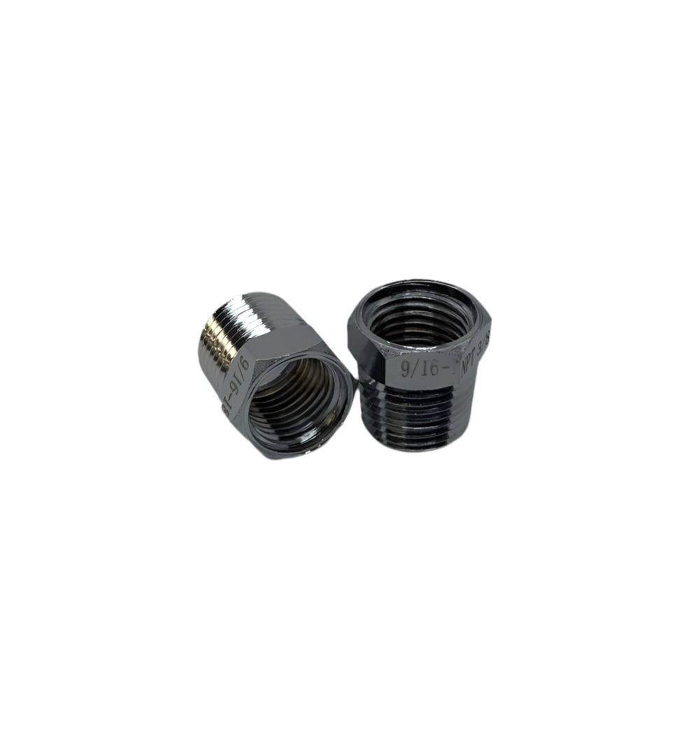RD1 lid bushing, 3/8 NPT male to 9/16-18 UNF female