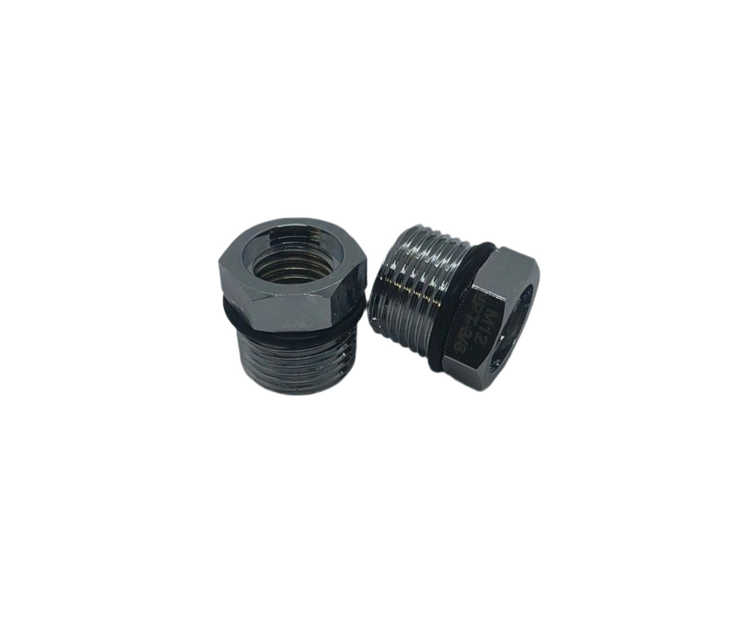 RD1 lid bushing, 3/8 NPT male to M12x1.5 female