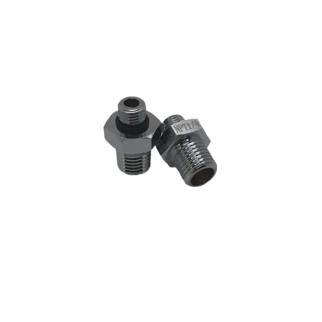 3/8-24 UNF male to 1/4 NPT male