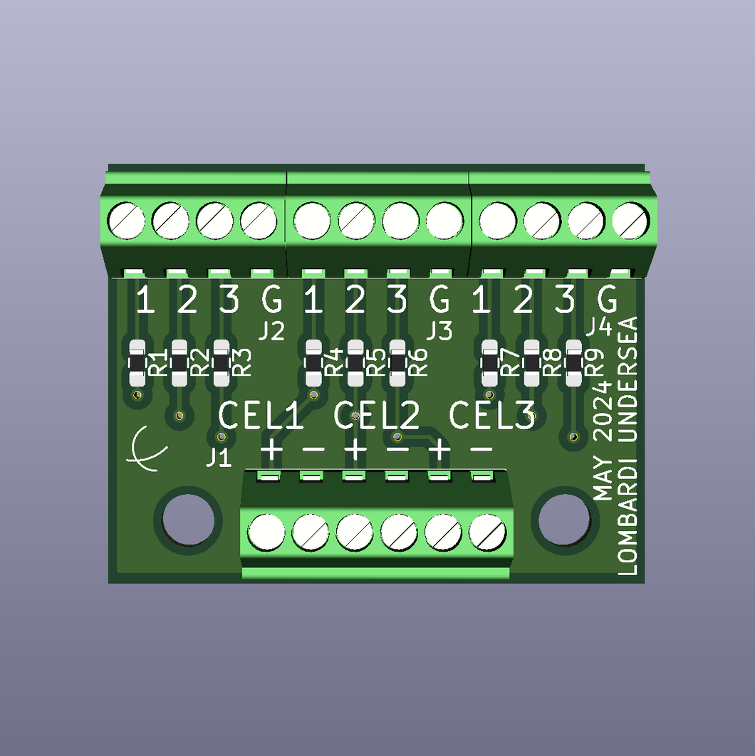 Rebreather cell isolation board