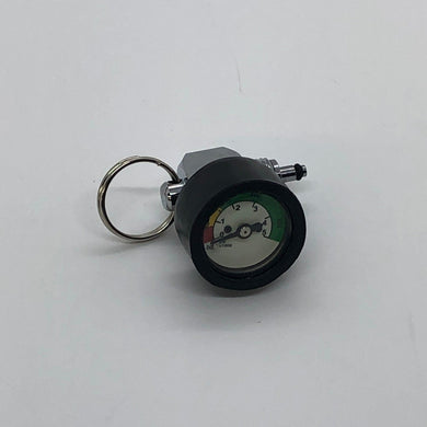 HP Gauge, Brass (bar/psi) - 90 degree button
