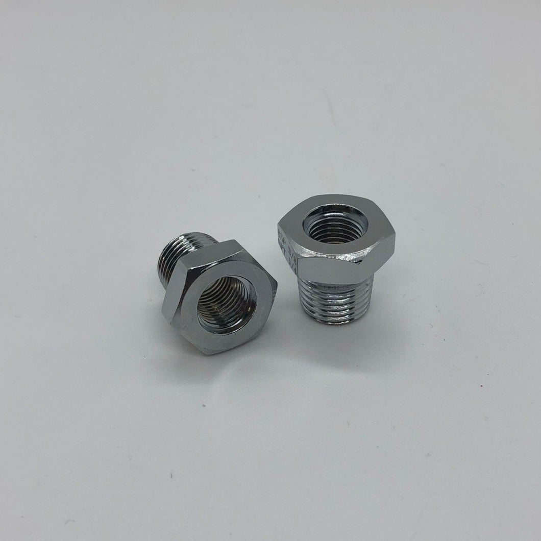 bushing, 1/4 NPT male to 3/8-24 UNF female