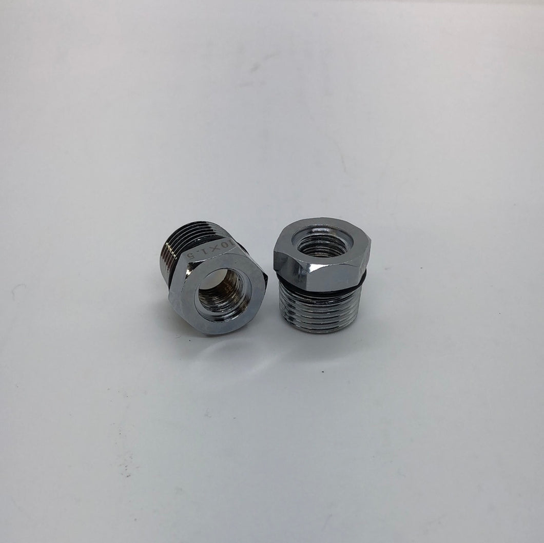 RD1 lid bushing, 3/8 NPT male to M10x1.5 female